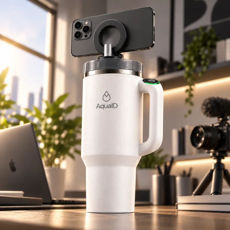 AquaID on a home office desk